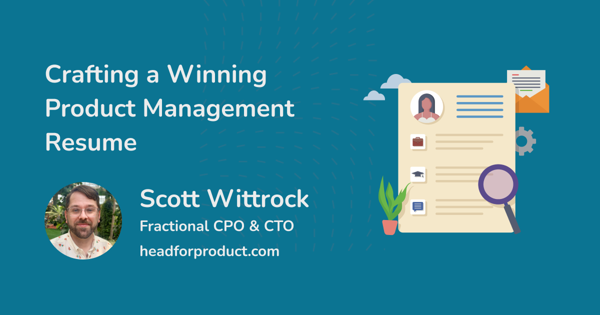 Image with title of blog post Crafting a Winning Product Management Resume